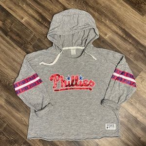 Women’s Victoria’s Secret PINK Philadelphia Phillies Hoodie Sweatshirt Large